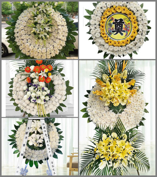 湖北孝感市应城市三合镇高卢村花圈速递